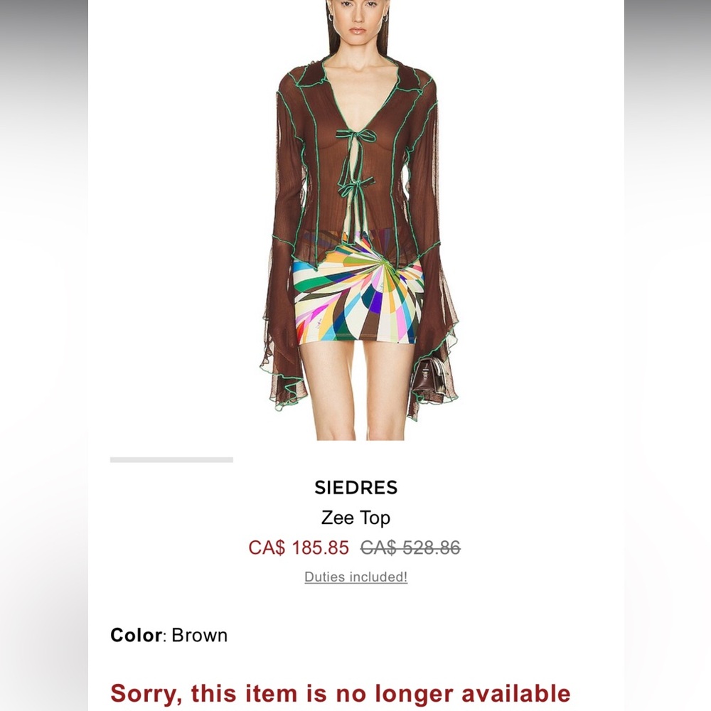 Siedres brown green cover up